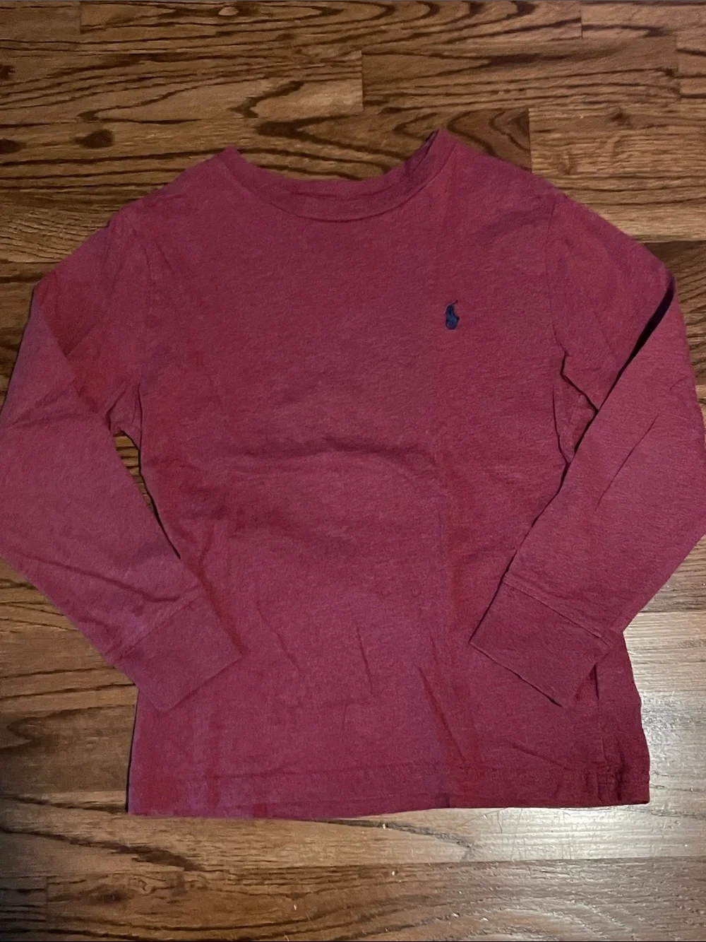Ralph Lauren Maroon Crewneck Long-Sleeve Sweater